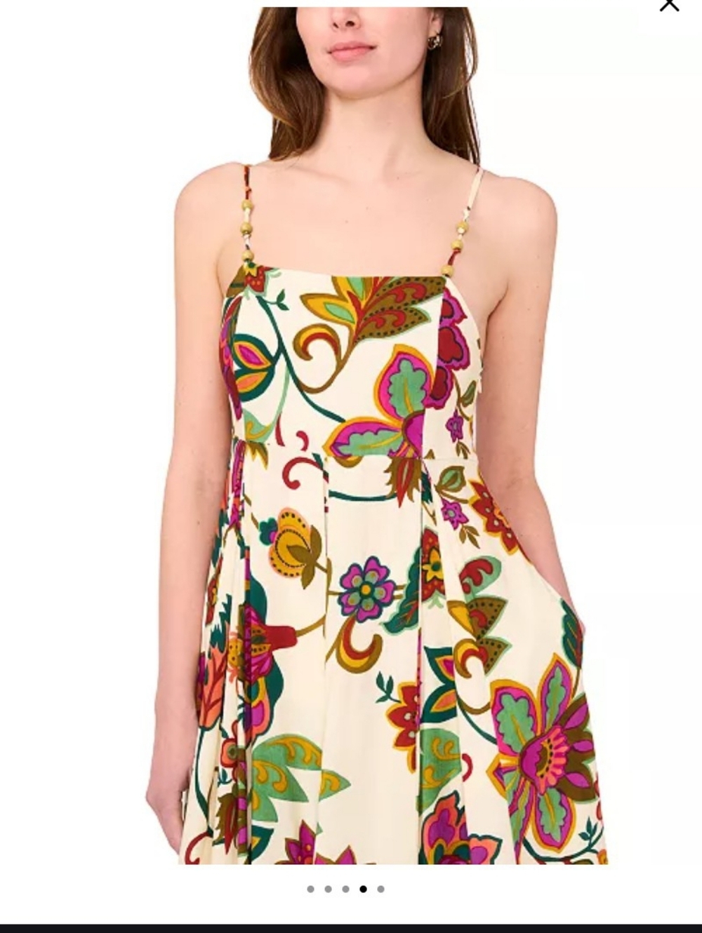 MSK Women's Sleevelees Square _neck Maxi Dress *210*
